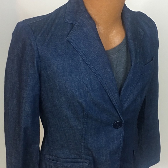 womens denim blazer